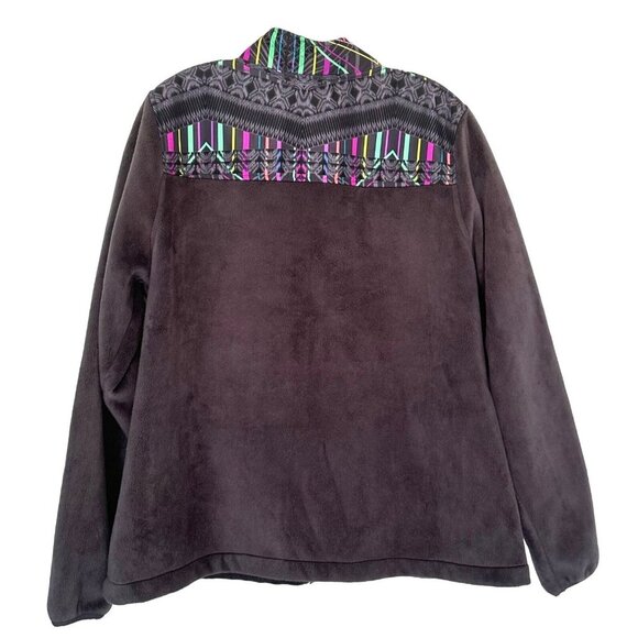 Fila Sport Women's Long Sleeve Fake Fur Back Polyester Jacket Size XL Grey - Picture 3 of 10